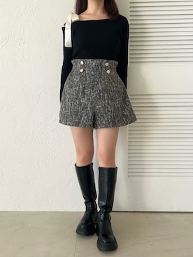 「apres jour（アプレジュール）のアイテム（パンツ）」を使った、apres_jourさん（レディース・162cm）の冬コーディネート