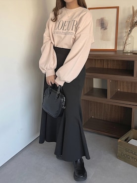 「apres jour（アプレジュール）のアイテム（スウェット）」を使った、apres_jourさん（レディース・155cm）の冬コーディネート
