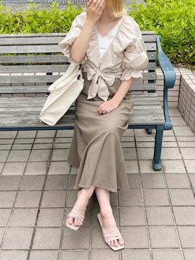 「apres jour（アプレジュール）のアイテム（サンダル）」を使った、apres_jourさん（レディース・153cm）の夏コーディネート