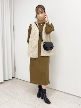 「apres jour（アプレジュール）のアイテム（ブーツ）」を使った、apres_jourさん（レディース・160cm）の秋コーディネート