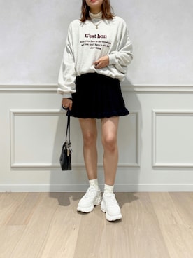 「apres jour（アプレジュール）のアイテム（スウェット）」を使った、apres_jourさん（レディース・162cm）の秋コーディネート