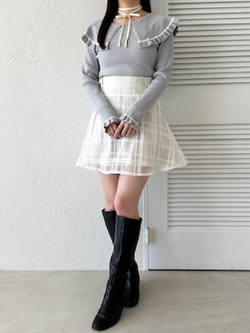 「apres jour（アプレジュール）のアイテム」を使った、apres_jourさん（レディース・162cm）の冬コーディネート