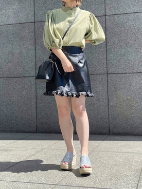 「apres jour（アプレジュール）のアイテム（サンダル）」を使った、apres_jourさん（レディース・153cm）の夏コーディネート