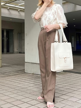 「apres jour（アプレジュール）のアイテム（サンダル）」を使った、apres_jourさん（レディース・153cm）の夏コーディネート