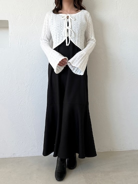 「apres jour（アプレジュール）のアイテム（ワンピース/ドレス）」を使った、apres_jourさん（レディース・162cm）の冬コーディネート