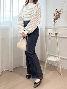 「apres jour（アプレジュール）のアイテム（バレエシューズ）」を使った、apres_jourさん（レディース・162cm）の秋コーディネート