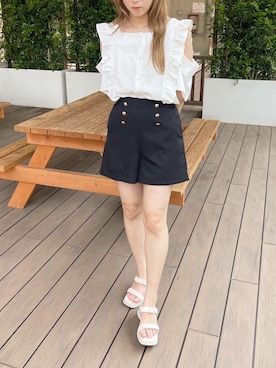 「apres jour（アプレジュール）のアイテム（パンツ）」を使った、apres_jourさん（レディース・160cm）の夏コーディネート