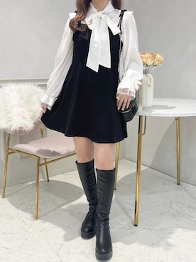 「apres jour（アプレジュール）のアイテム（ワンピース/ドレス）」を使った、apres_jourさん（レディース・162cm）の秋コーディネート