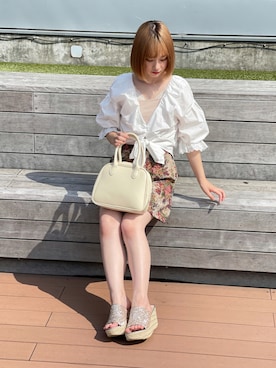 「apres jour（アプレジュール）のアイテム（サンダル）」を使った、apres_jourさん（レディース・153cm）の夏コーディネート