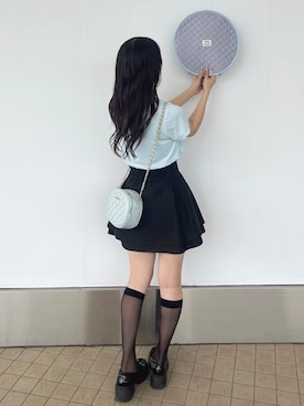 「apres jour（アプレジュール）のアイテム（Tシャツ/カットソー）」を使った、apres_jourさん（レディース・162cm）の夏コーディネート