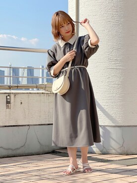 「apres jour（アプレジュール）のアイテム（サンダル）」を使った、apres_jourさん（レディース・153cm）の夏コーディネート