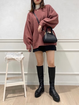 「apres jour（アプレジュール）のアイテム（パンツ）」を使った、apres_jourさん（レディース・162cm）の冬コーディネート