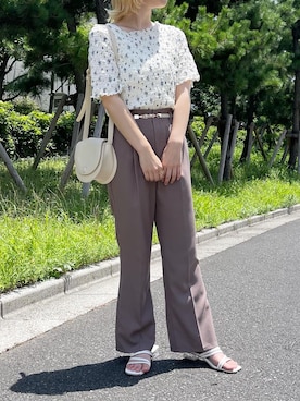 「apres jour（アプレジュール）のアイテム（サンダル）」を使った、apres_jourさん（レディース・153cm）の夏コーディネート