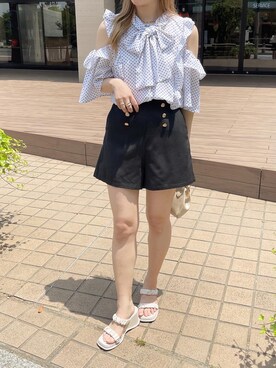 「apres jour（アプレジュール）のアイテム（パンツ）」を使った、apres_jourさん（レディース・160cm）の夏コーディネート