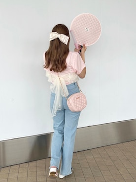 「apres jour（アプレジュール）のアイテム（Tシャツ/カットソー）」を使った、apres_jourさん（レディース・162cm）の夏コーディネート