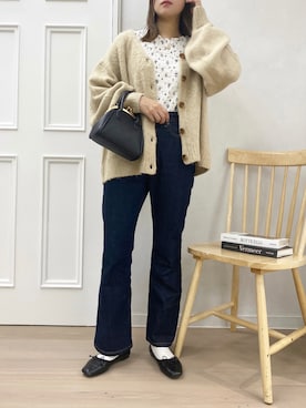 「apres jour（アプレジュール）のアイテム（パンツ）」を使った、apres_jourさん（レディース・162cm）の冬コーディネート