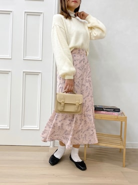 「アプレジュール」｜「アイテム（ニット/セーター）」を使った、apres_jourさん（レディース・162cm）の冬コーディネート