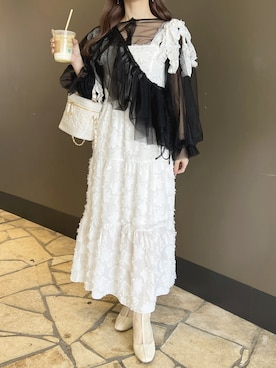 「apres jour（アプレジュール）のアイテム（ワンピース/ドレス）」を使った、apres_jourさん（レディース・162cm）の春コーディネート
