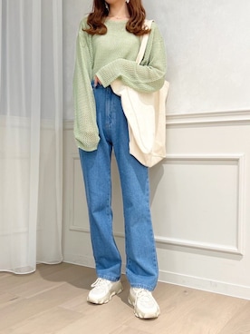 「apres jour（アプレジュール）のアイテム（パンツ）」を使った、apres_jourさん（レディース・158cm）の春コーディネート