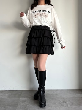 「apres jour（アプレジュール）のアイテム」を使った、apres_jourさん（レディース・162cm）の冬コーディネート