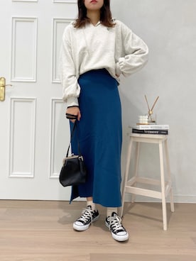 「アプレジュール」｜「アイテム（スカート）」を使った、apres_jourさん（レディース・162cm）の冬コーディネート