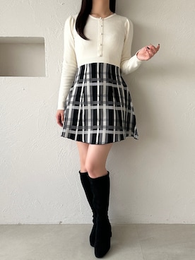 「apres jour（アプレジュール）のアイテム（ワンピース/ドレス）」を使った、apres_jourさん（レディース・162cm）の冬コーディネート