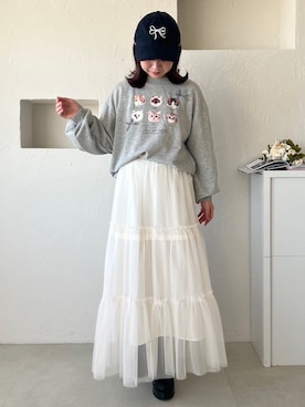 「apres jour（アプレジュール）のアイテム（帽子）」を使った、apres_jourさん（レディース・162cm）の冬コーディネート