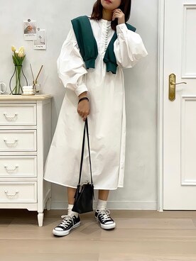 「アプレジュール」｜「アイテム（ワンピース/ドレス）」を使った、apres_jourさん（レディース・162cm）の秋コーディネート