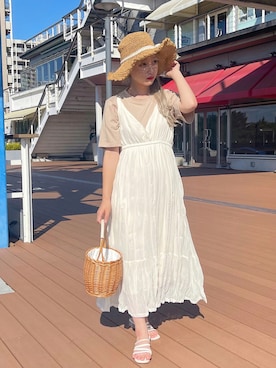 「apres jour（アプレジュール）のアイテム（サンダル）」を使った、apres_jourさん（レディース・153cm）の夏コーディネート