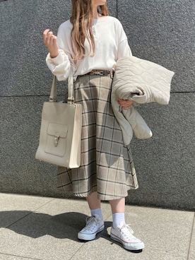 「アプレジュール」｜「アイテム（トートバッグ）」を使った、apres_jourさん（レディース・153cm）の夏コーディネート