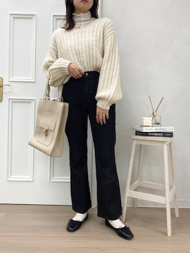 「apres jour（アプレジュール）のアイテム（パンツ）」を使った、apres_jourさん（レディース・162cm）の冬コーディネート
