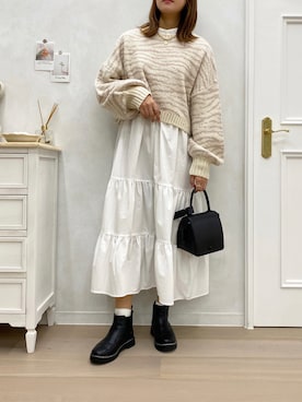 「アプレジュール」｜「アイテム（ワンピース/ドレス）」を使った、apres_jourさん（レディース・162cm）の冬コーディネート