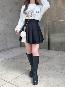 「apres jour（アプレジュール）のアイテム（Tシャツ/カットソー）」を使った、apres_jourさん（レディース・162cm）の秋コーディネート