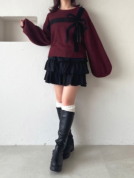 「apres jour（アプレジュール）のアイテム」を使った、apres_jourさん（レディース・162cm）の冬コーディネート