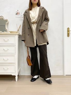 「apres jour（アプレジュール）のアイテム（ジャケット/アウター）」を使った、apres_jourさん（レディース・162cm）の冬コーディネート