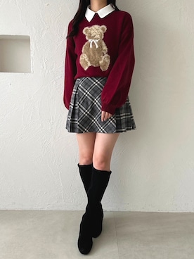 「apres jour（アプレジュール）のアイテム」を使った、apres_jourさん（レディース・162cm）の冬コーディネート