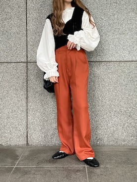 「apres jour（アプレジュール）のアイテム（バレエシューズ）」を使った、apres_jourさん（レディース・153cm）の秋コーディネート