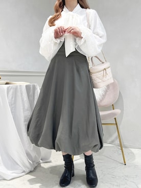 「ブラウスコーデ」｜apres_jourさん（レディース・162cm）の春コーディネート