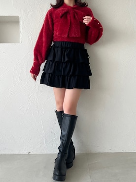 「apres jour（アプレジュール）のアイテム」を使った、apres_jourさん（レディース・162cm）の冬コーディネート