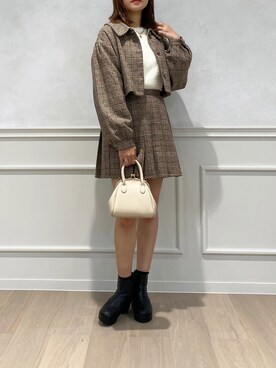 「apres jour（アプレジュール）のアイテム（ジャケット/アウター）」を使った、apres_jourさん（レディース・162cm）の秋コーディネート