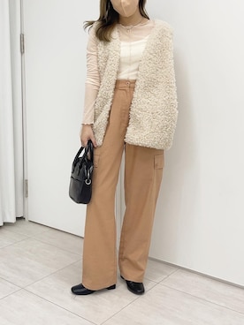 「メロートップス」｜「アイテム（ブーツ）」を使った、apres_jourさん（レディース・160cm）の秋コーディネート