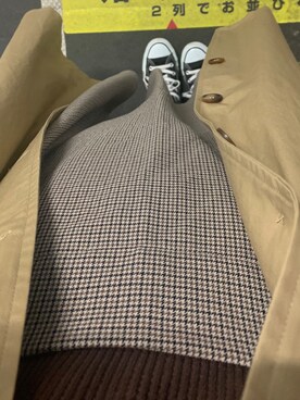 「FREAK'S STORE（フリークスストア）のアイテム（トップス、ブラウン系）」を使った、tsumugi さん（レディース・154cm）の冬コーディネート
