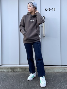 「アヴィレックス(AVIREX)」｜Rさん（レディース・161cm）の秋コーディネート