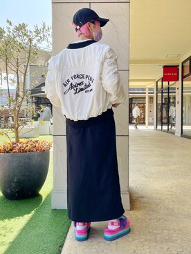 Rさん（レディース・161cm）の春コーディネート