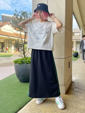 「AVIREX DEPOT」｜Rさん（レディース・161cm）の春コーディネート