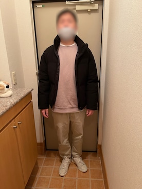 「アイテム（スウェット）」を使った、悠さん（メンズ・174cm・30代）の冬コーディネート