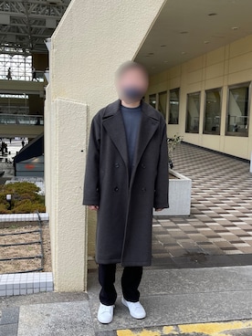 「INHERIT（インヘリット）のアイテム（ジャケット/アウター）」を使った、悠さん（メンズ・174cm）の冬コーディネート