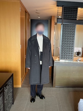 「INHERIT（インヘリット）のアイテム（ジャケット/アウター）」を使った、悠さん（メンズ・174cm）の冬コーディネート