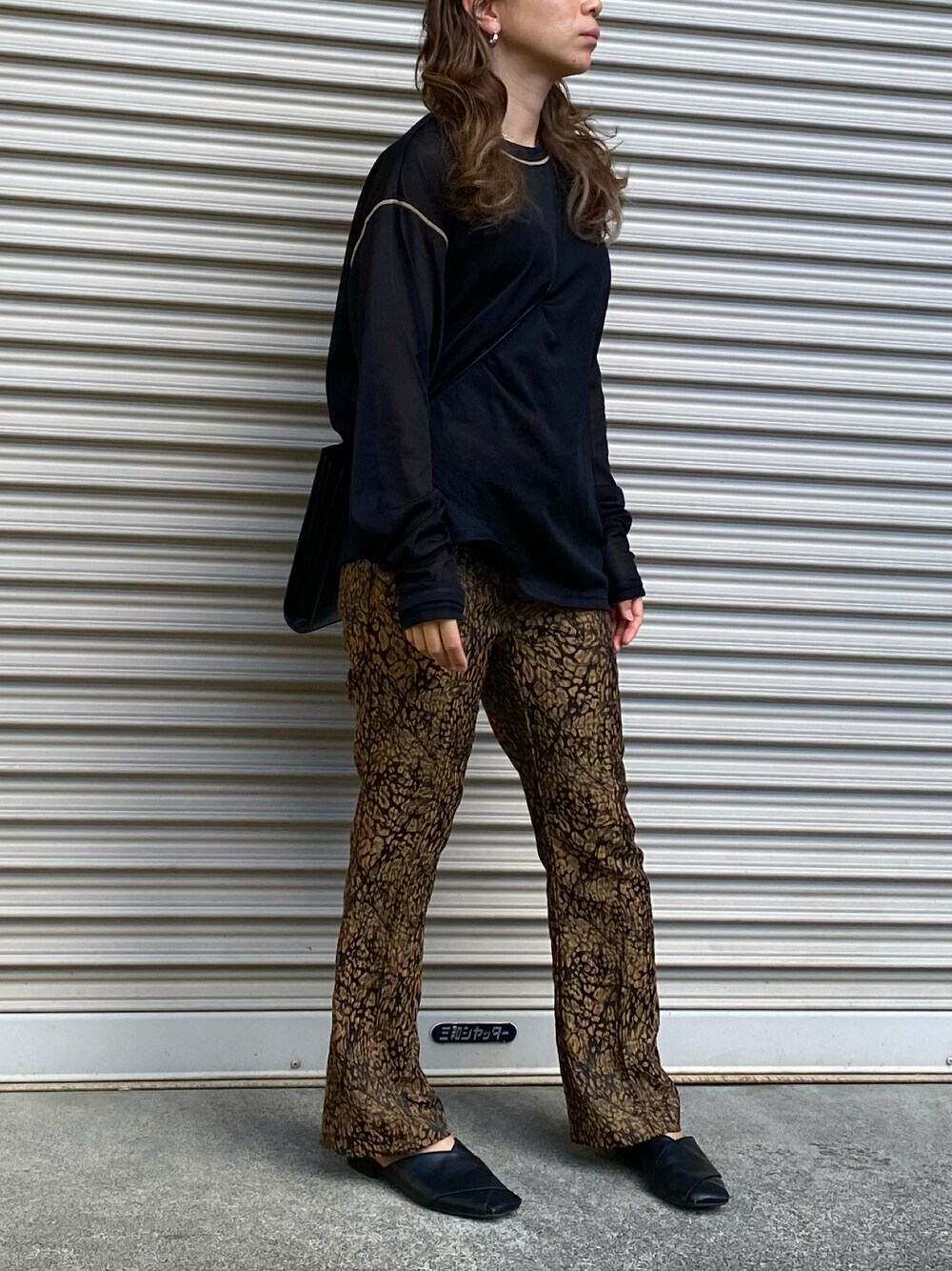 シャツ/ブラウス(長袖/七分) CLANE COLOR LINE SHEER LONG SLEEVE TOPS CLANE（クラネ）の「COLOR LINE SHEER LONG SLEEVE TOPS（シャツ