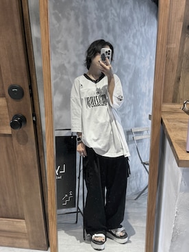「Alfred Alex（アルフレッドアレックス）のアイテム」を使った、MANAさん（レディース・153cm）の秋コーディネート